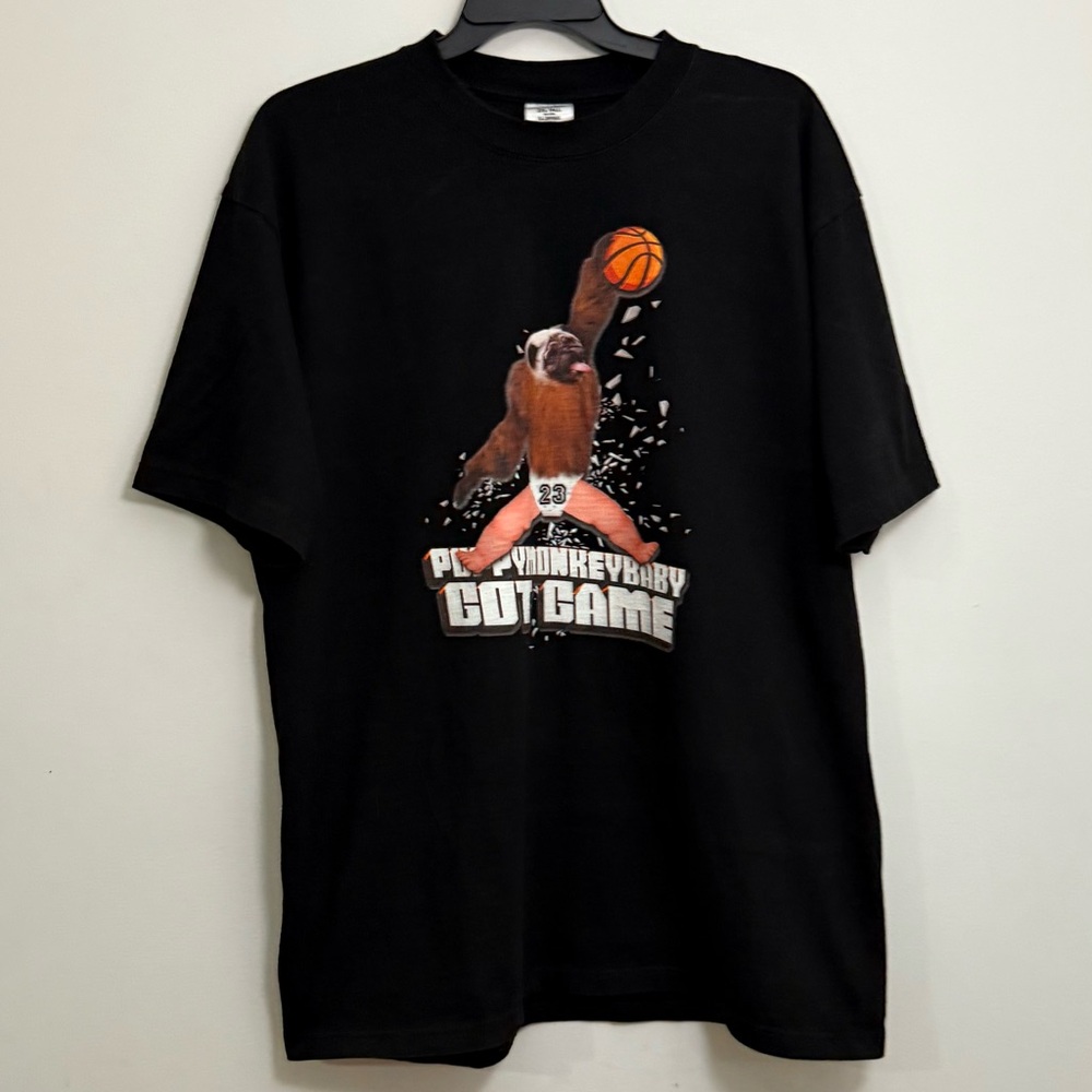 PuppyMonkeyBaby Got Game Meme Tee | Shaka Wear 2XL Tall Black